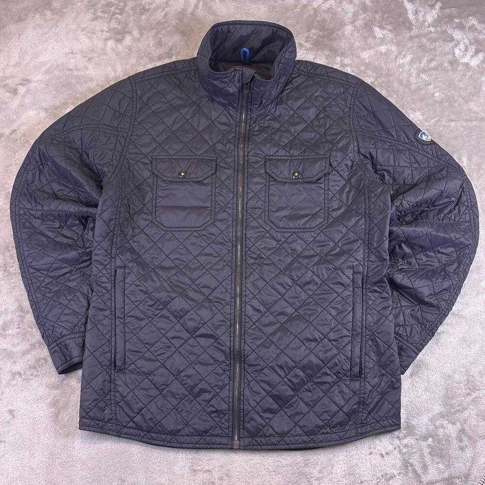 KÜHL Kadence Quilted Shirt Jacket Men’s Medium Black Insulated Lightweight